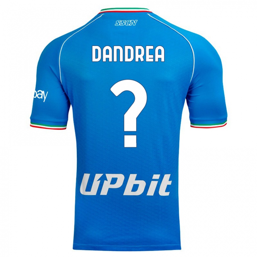 Criança Camisola Alessandro Dandrea #0 Céu Azul Principal 2023/24 Camisa