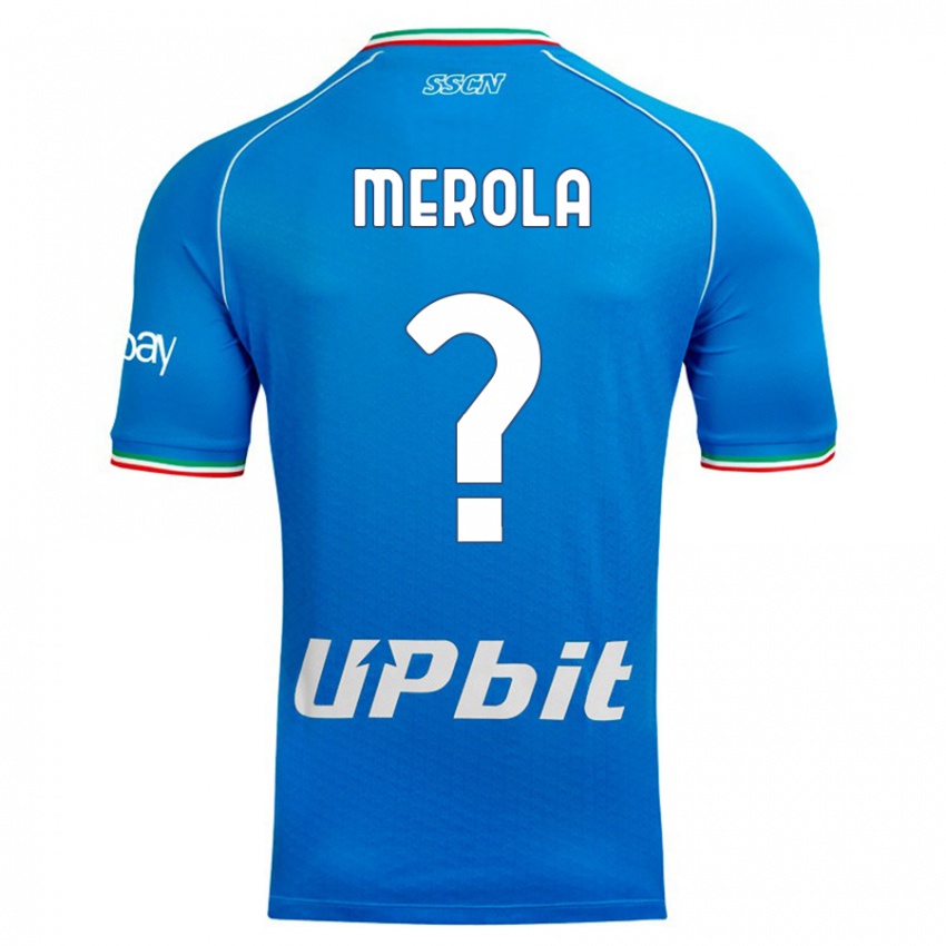 Criança Camisola Marco Merola #0 Céu Azul Principal 2023/24 Camisa