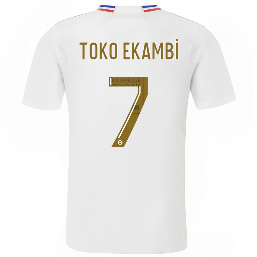 Criança Camisola Karl Toko Ekambi #7 Branco Principal 2023/24 Camisa