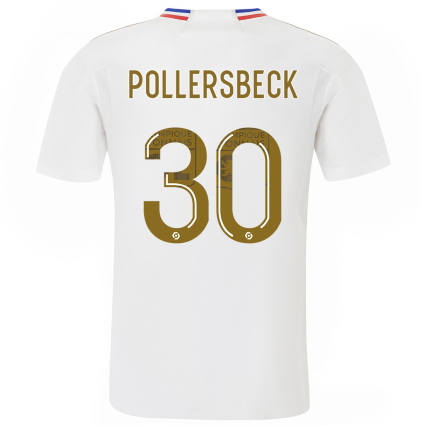 Criança Camisola Julian Pollersbeck #30 Branco Principal 2023/24 Camisa