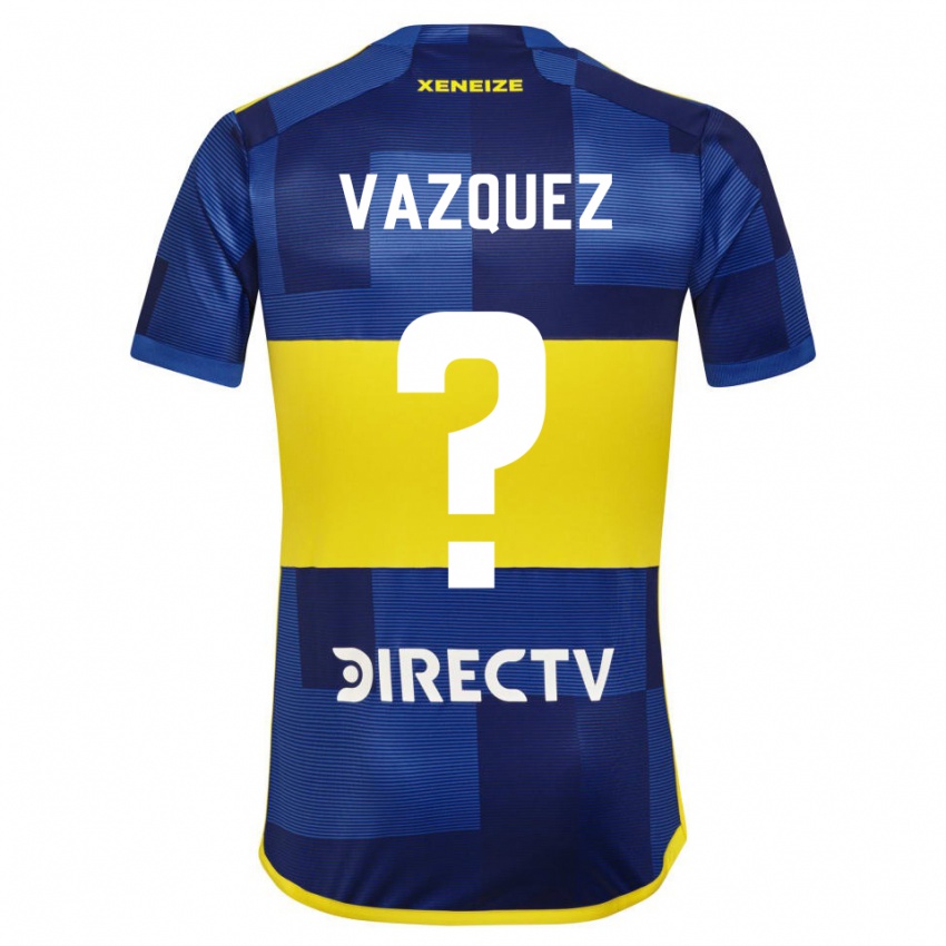 Criança Camisola Luis Vazquez #0 Azul Escuro Amarelo Principal 2023/24 Camisa