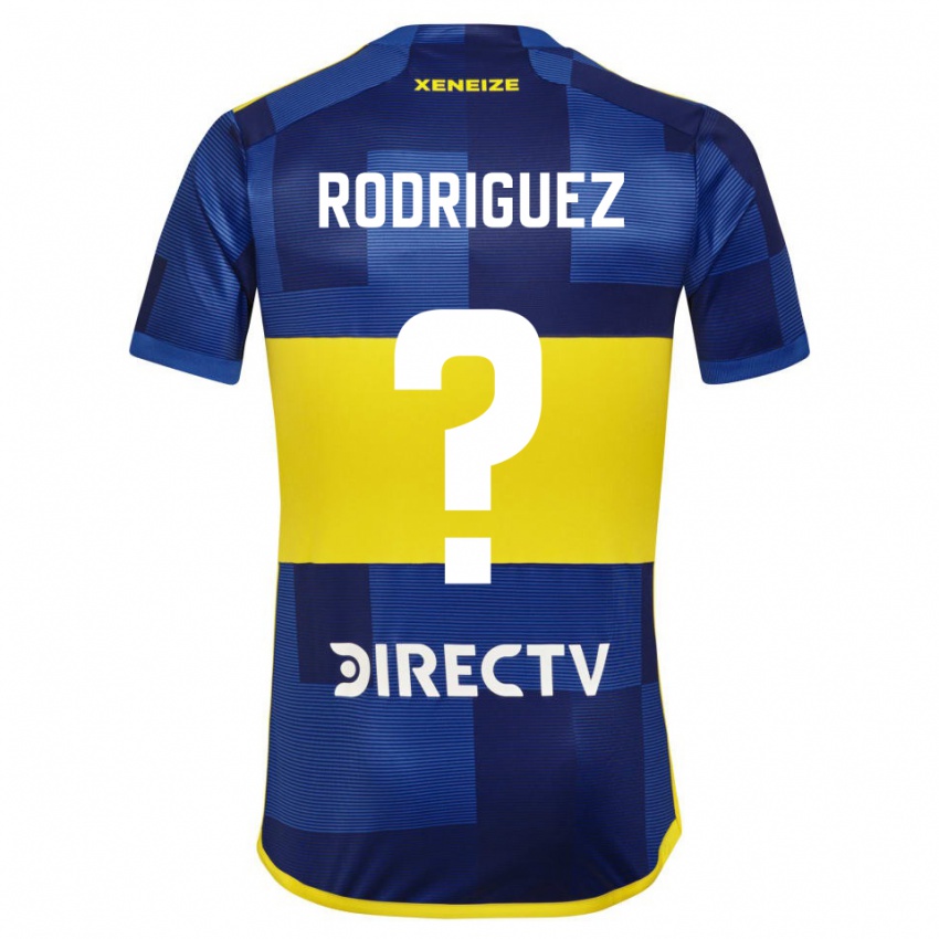 Criança Camisola Roman Rodriguez #0 Azul Escuro Amarelo Principal 2023/24 Camisa