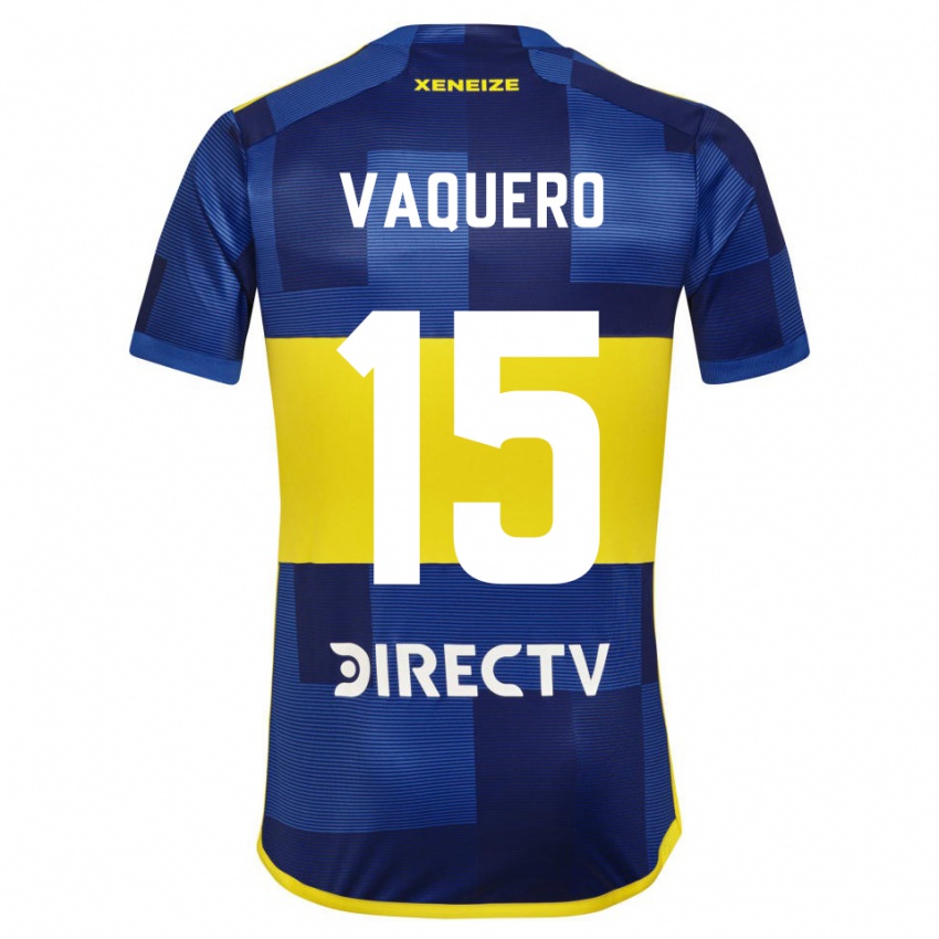 Criança Camisola Ivan Vaquero #15 Azul Escuro Amarelo Principal 2023/24 Camisa