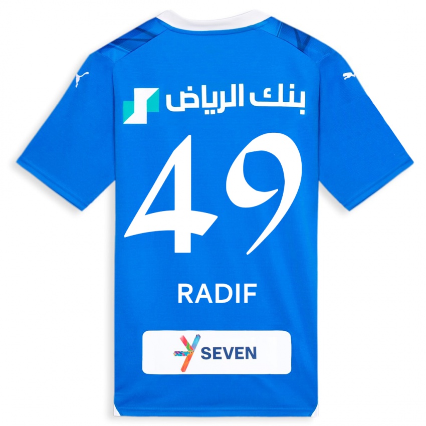 Criança Camisola Abdullah Radif #49 Azul Principal 2023/24 Camisa