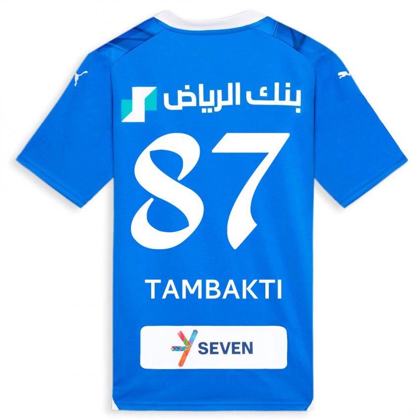 Criança Camisola Hassan Tambakti #87 Azul Principal 2023/24 Camisa