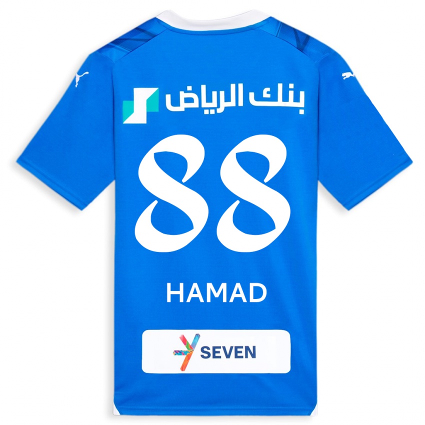 Criança Camisola Hamad Al-Yami #88 Azul Principal 2023/24 Camisa
