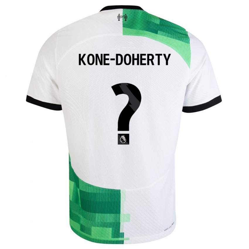 Criança Camisola Trent Kone-Doherty #0 Branco Verde Alternativa 2023/24 Camisa