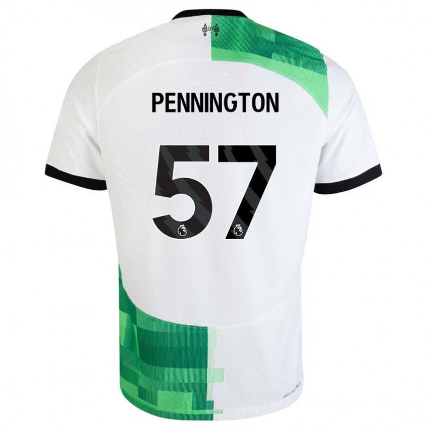 Criança Camisola Cody Pennington #57 Branco Verde Alternativa 2023/24 Camisa