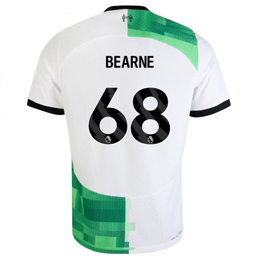 Criança Camisola Jack Bearne #68 Branco Verde Alternativa 2023/24 Camisa