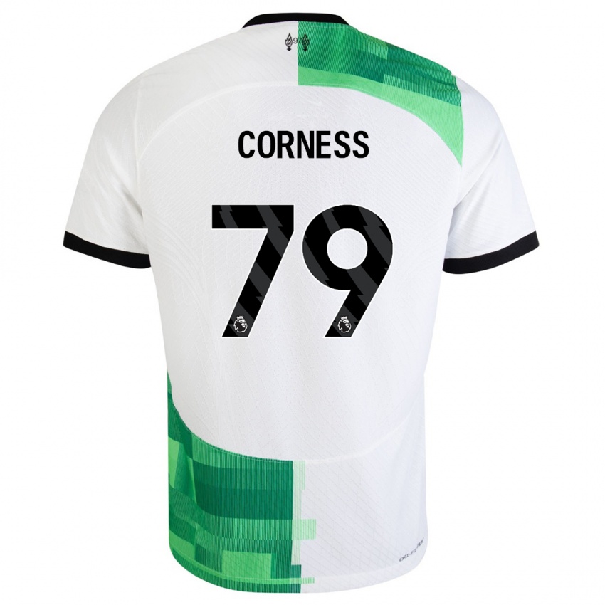 Criança Camisola Dominic Corness #79 Branco Verde Alternativa 2023/24 Camisa