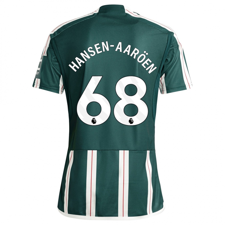 Criança Camisola Isak Hansen-Aaröen #68 Verde Escuro Alternativa 2023/24 Camisa