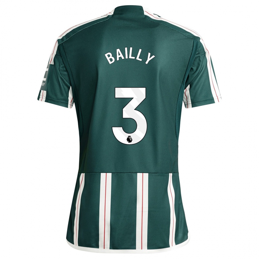 Criança Camisola Eric Bailly #3 Verde Escuro Alternativa 2023/24 Camisa