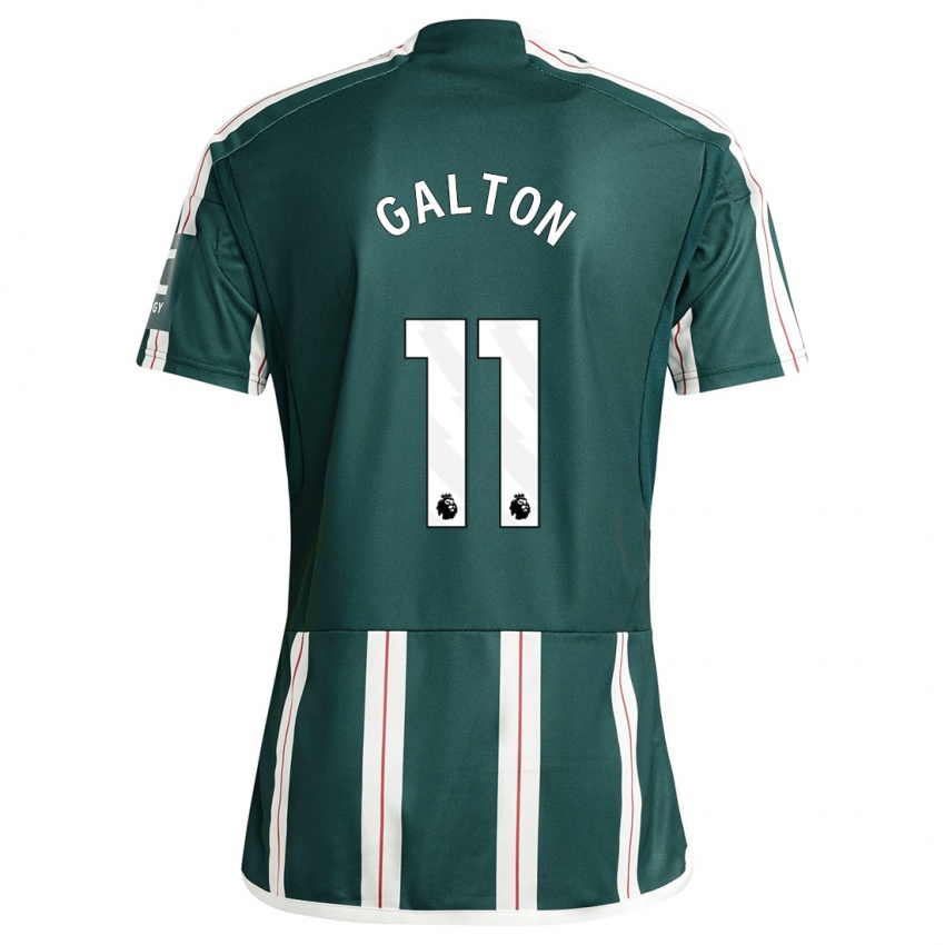 Criança Camisola Leah Galton #11 Verde Escuro Alternativa 2023/24 Camisa
