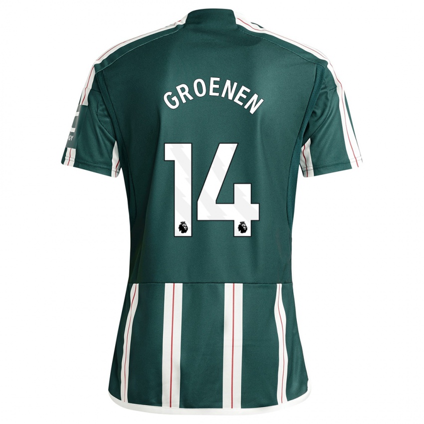 Criança Camisola Jackie Groenen #14 Verde Escuro Alternativa 2023/24 Camisa