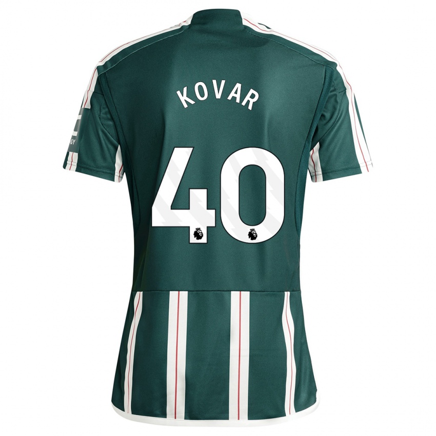 Criança Camisola Matej Kovar #40 Verde Escuro Alternativa 2023/24 Camisa