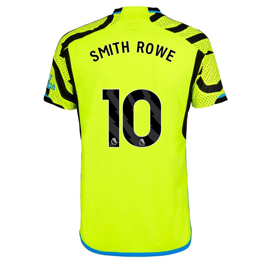Criança Camisola Emile Smith Rowe #10 Amarelo Alternativa 2023/24 Camisa