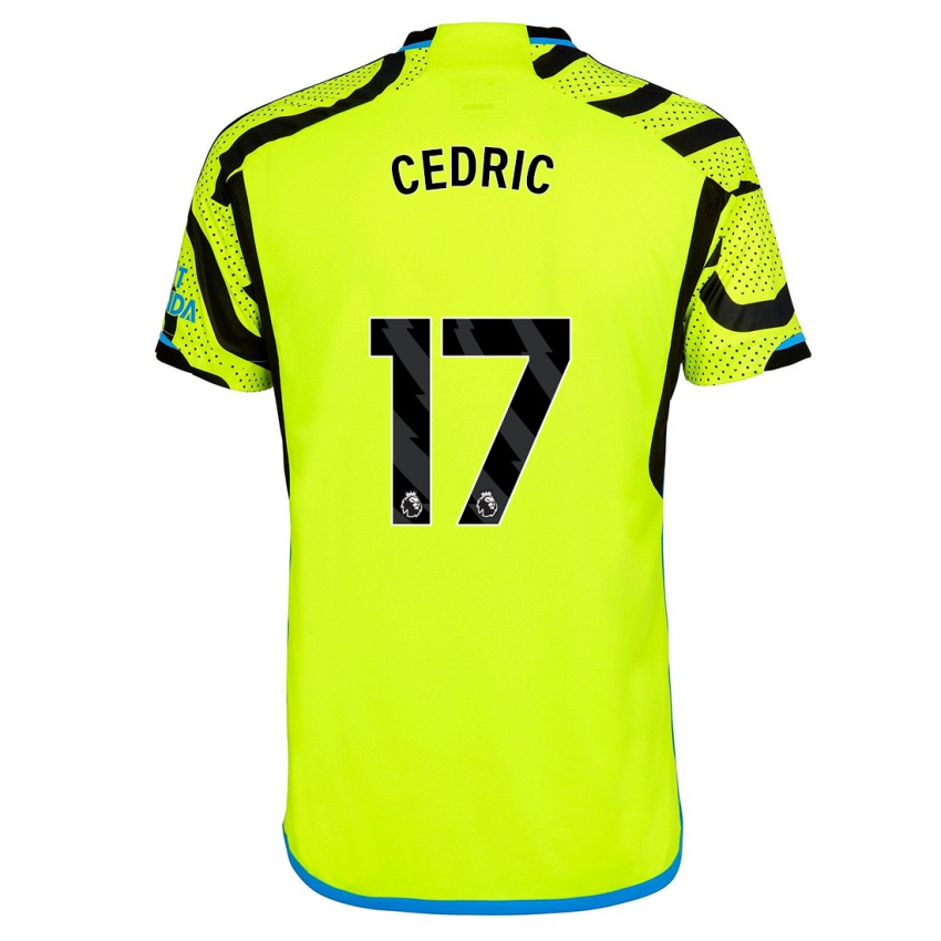 Criança Camisola Cedric Soares #17 Amarelo Alternativa 2023/24 Camisa