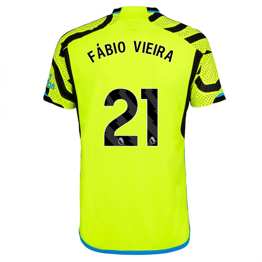 Criança Camisola Fábio Vieira #21 Amarelo Alternativa 2023/24 Camisa