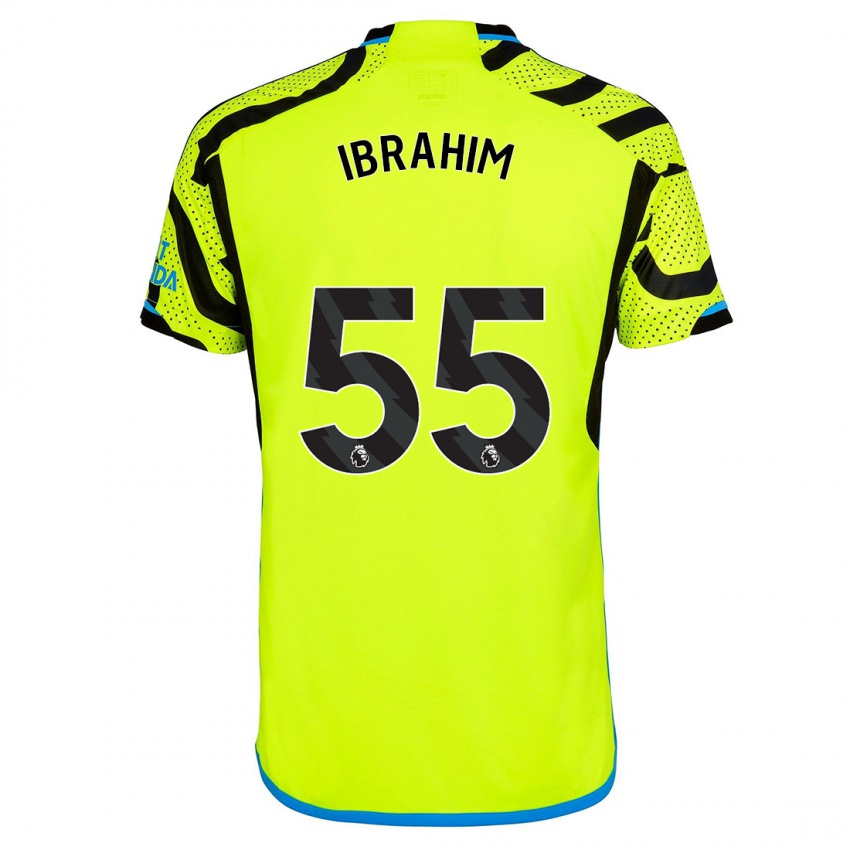 Criança Camisola Bradley Ibrahim #55 Amarelo Alternativa 2023/24 Camisa