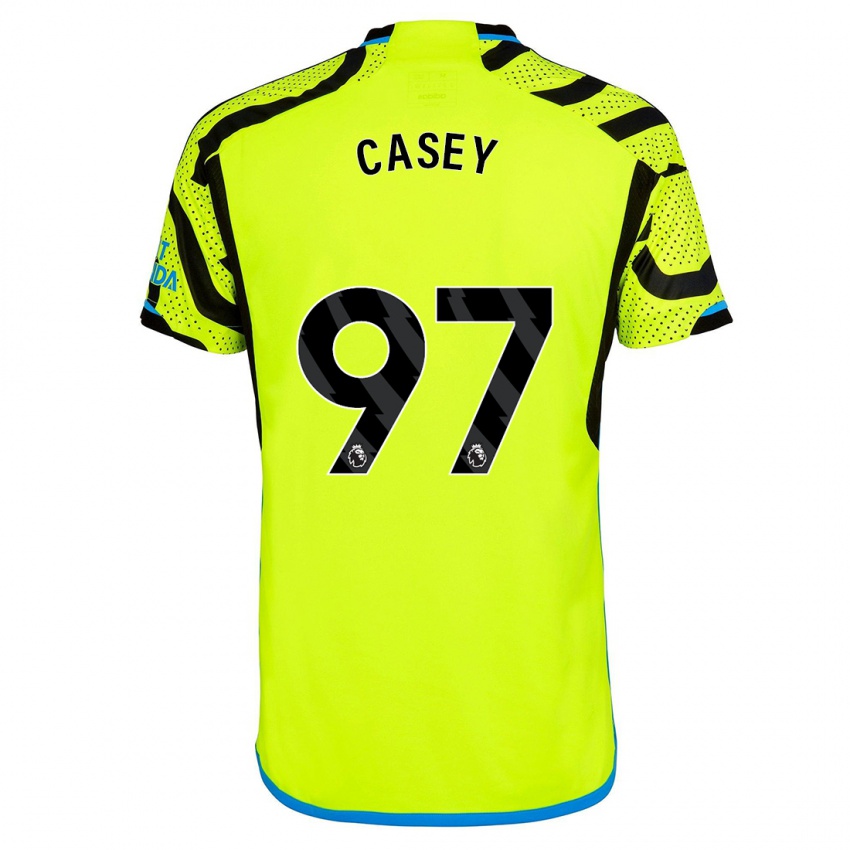 Criança Camisola Dan Casey #97 Amarelo Alternativa 2023/24 Camisa