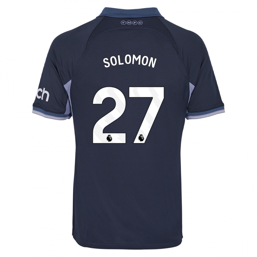 Criança Camisola Manor Solomon #27 Azul Escuro Alternativa 2023/24 Camisa