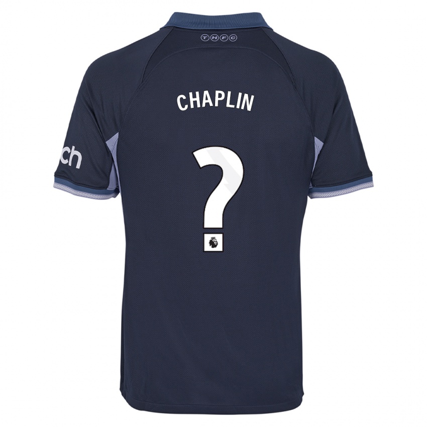 Criança Camisola Archie Chaplin #0 Azul Escuro Alternativa 2023/24 Camisa