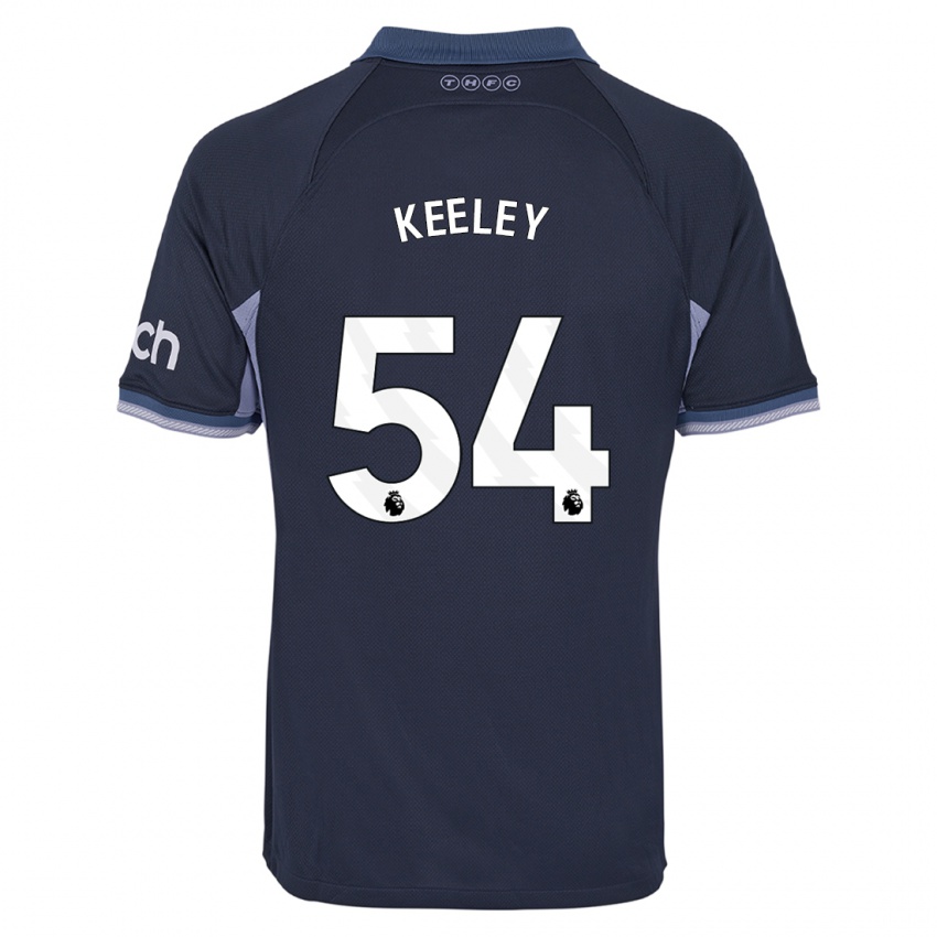 Criança Camisola Josh Keeley #54 Azul Escuro Alternativa 2023/24 Camisa