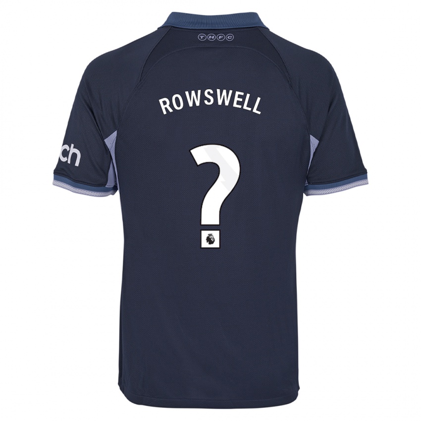 Criança Camisola James Rowswell #0 Azul Escuro Alternativa 2023/24 Camisa