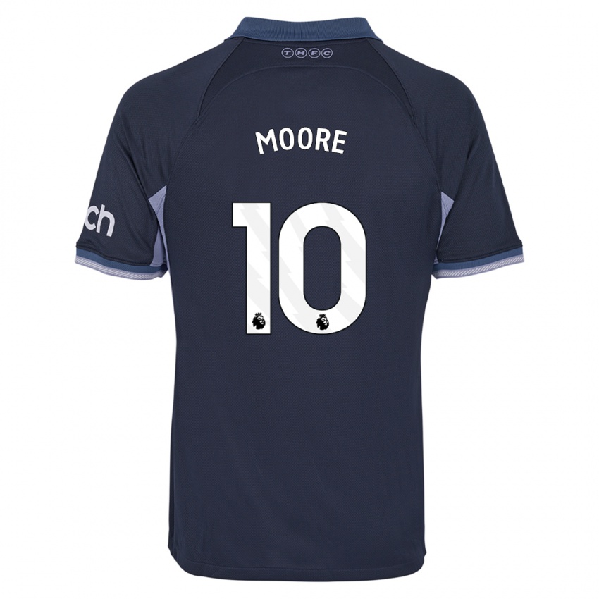 Criança Camisola Mikey Moore #10 Azul Escuro Alternativa 2023/24 Camisa