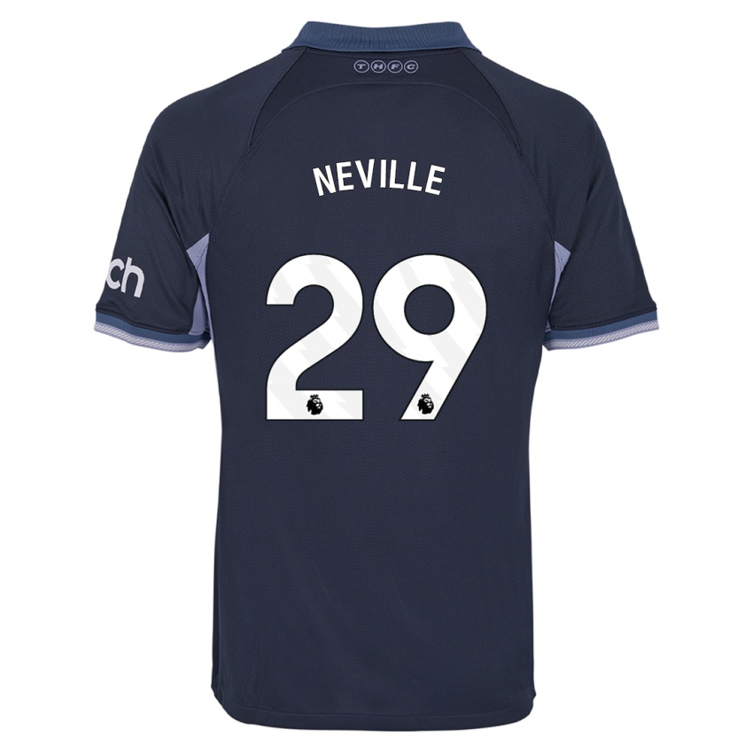 Criança Camisola Ashleigh Neville #29 Azul Escuro Alternativa 2023/24 Camisa