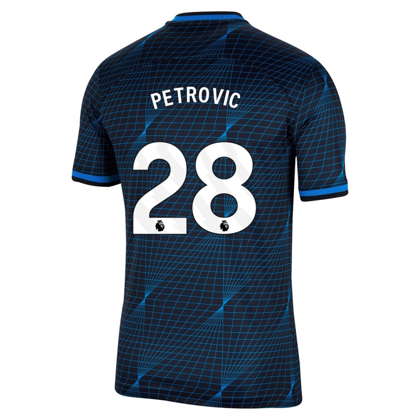 Criança Camisola Djordje Petrovic #28 Azul Escuro Alternativa 2023/24 Camisa