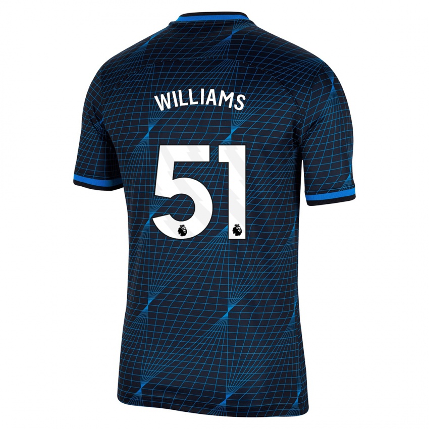 Criança Camisola Dylan Williams #51 Azul Escuro Alternativa 2023/24 Camisa
