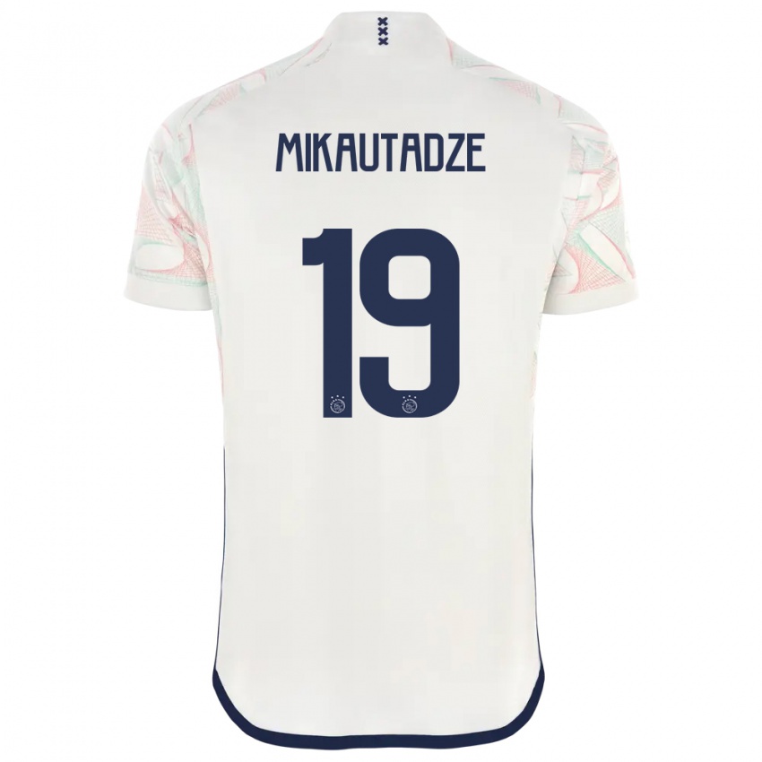 Criança Camisola Georges Mikautadze #19 Branco Alternativa 2023/24 Camisa