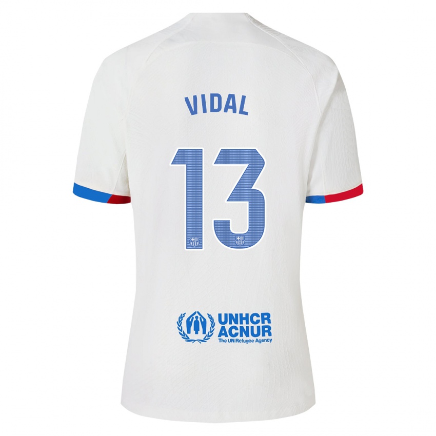 Criança Camisola Marc Vidal #13 Branco Alternativa 2023/24 Camisa
