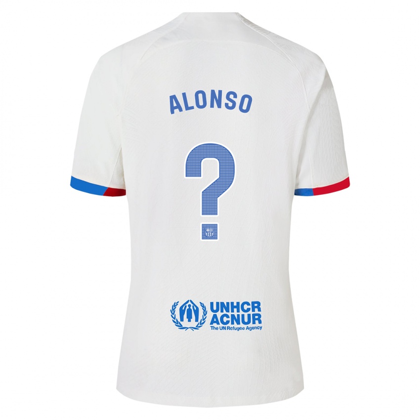 Criança Camisola Aáron Alonso #0 Branco Alternativa 2023/24 Camisa