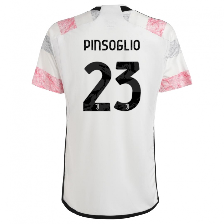 Criança Camisola Carlo Pinsoglio #23 Branco Rosa Alternativa 2023/24 Camisa