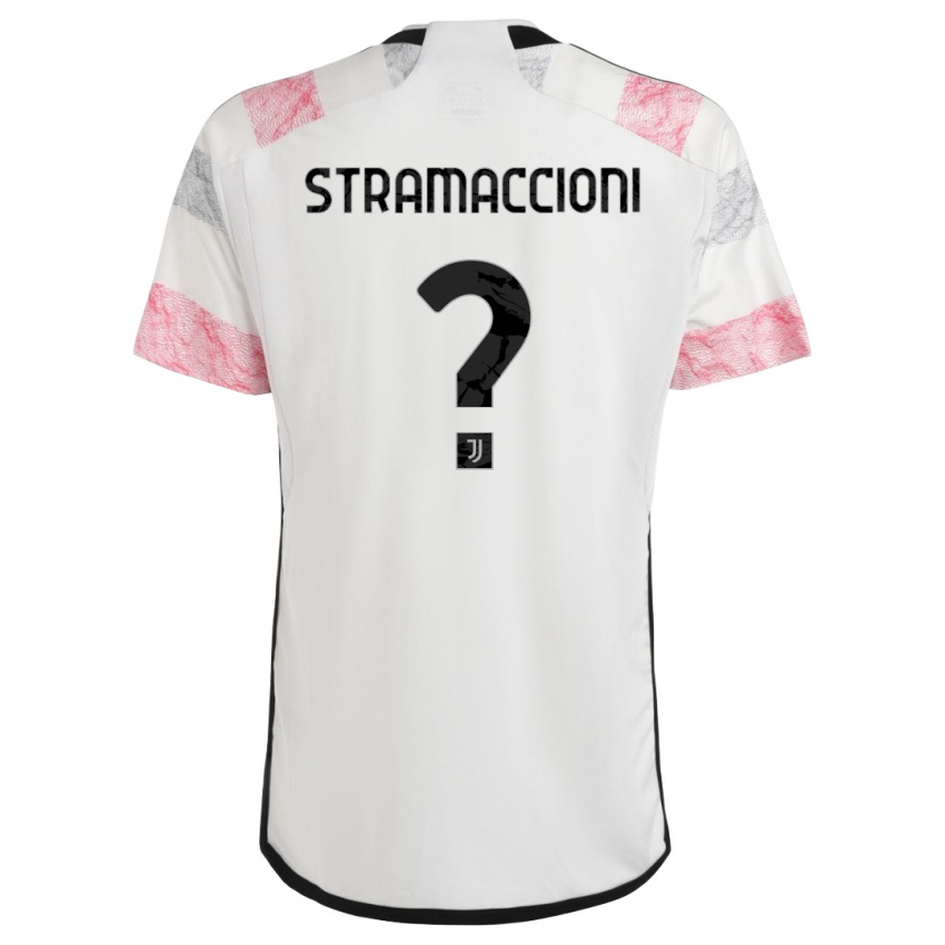 Criança Camisola Diego Stramaccioni #0 Branco Rosa Alternativa 2023/24 Camisa