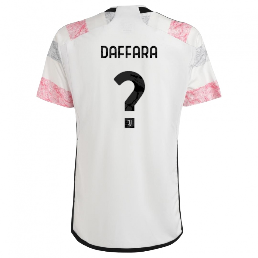 Criança Camisola Giovanni Daffara #0 Branco Rosa Alternativa 2023/24 Camisa