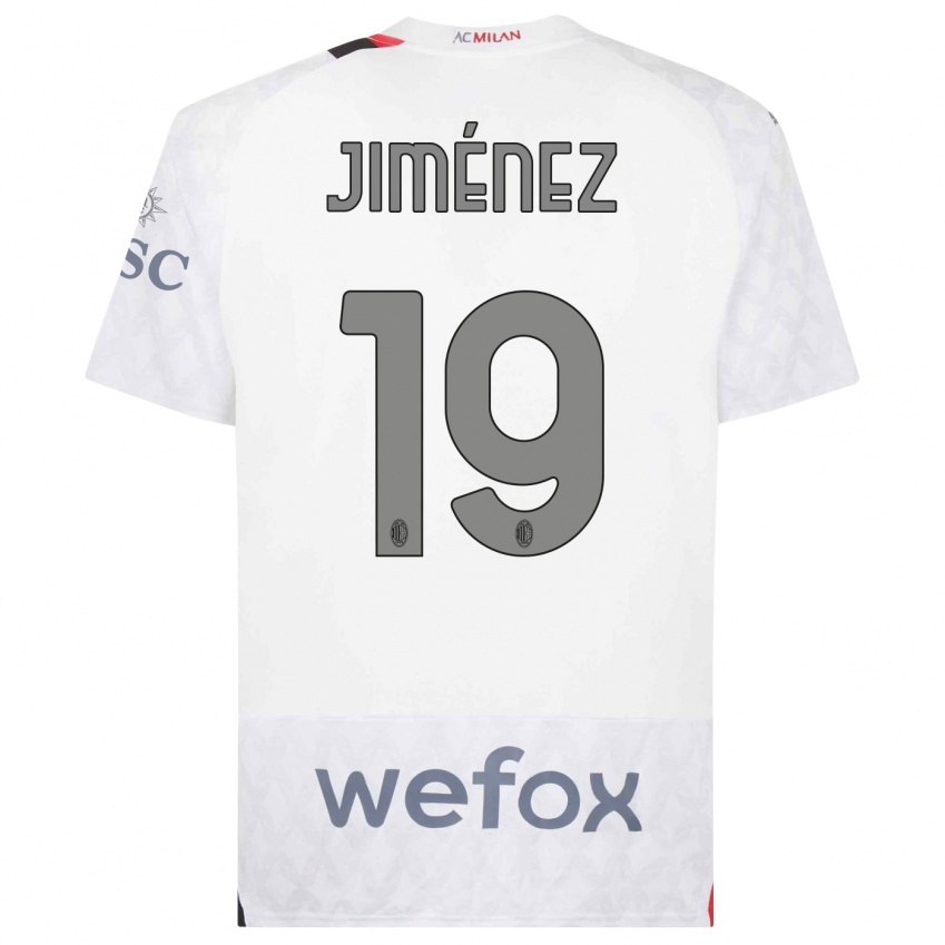 Criança Camisola Álex Jiménez #19 Branco Alternativa 2023/24 Camisa