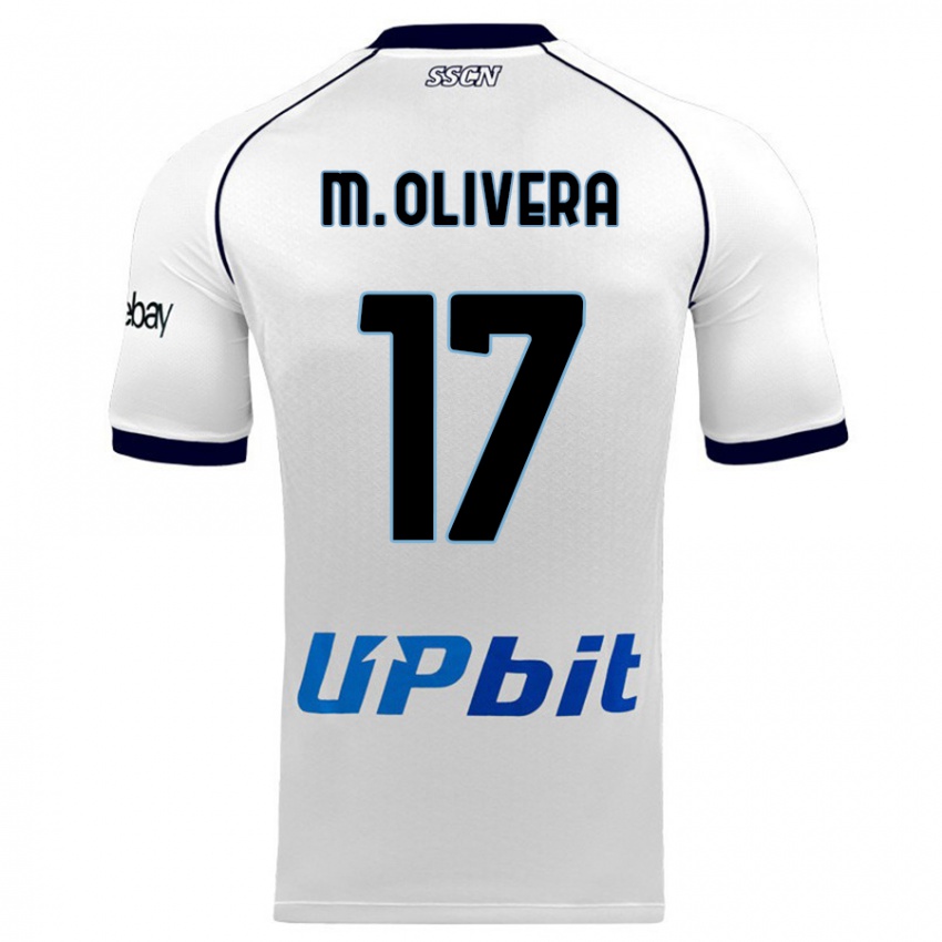 Criança Camisola Mathias Olivera #17 Branco Alternativa 2023/24 Camisa