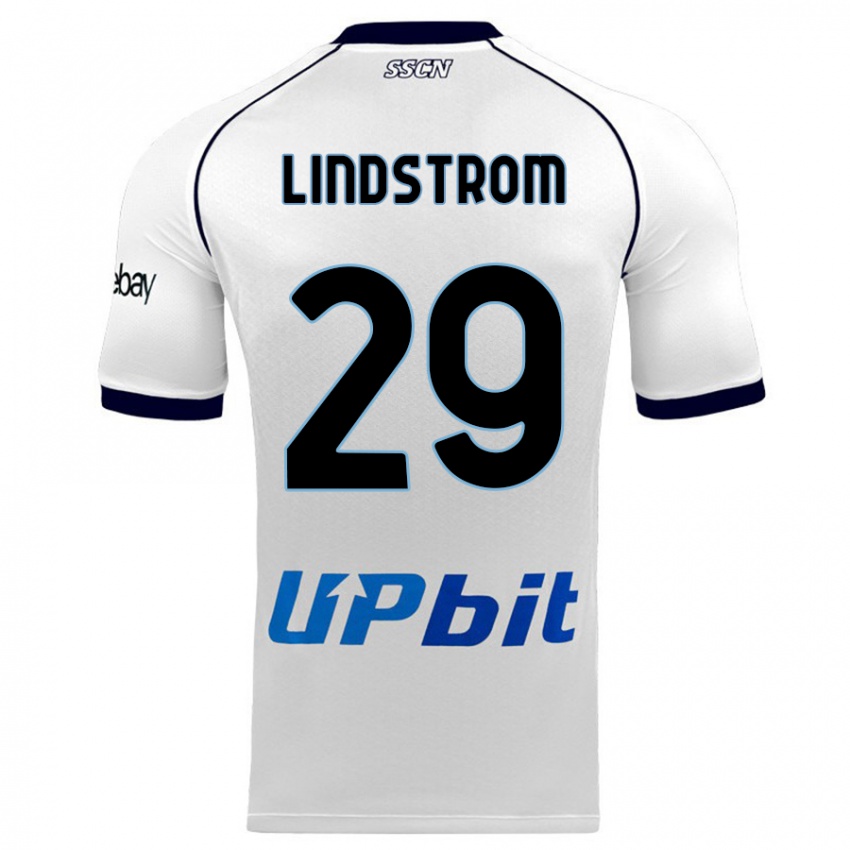 Criança Camisola Jesper Lindstrøm #29 Branco Alternativa 2023/24 Camisa