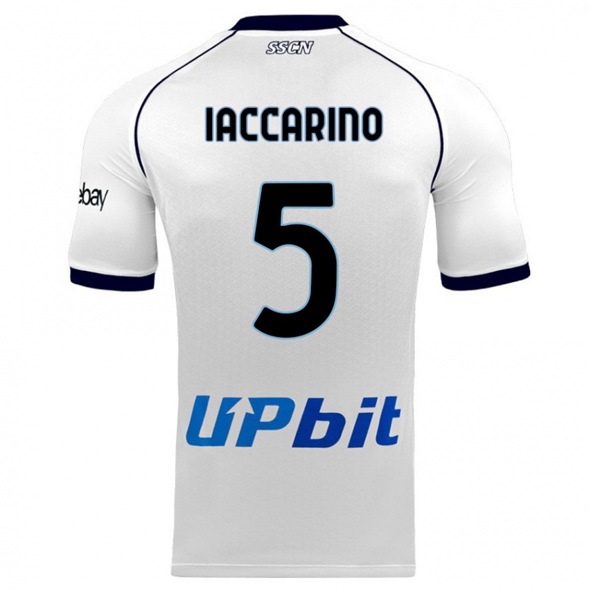 Criança Camisola Gennaro Iaccarino #5 Branco Alternativa 2023/24 Camisa