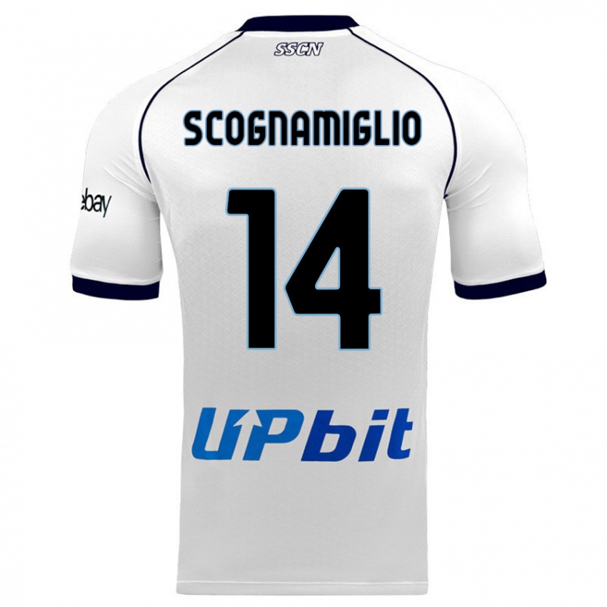 Criança Camisola Fabio Scognamiglio #14 Branco Alternativa 2023/24 Camisa