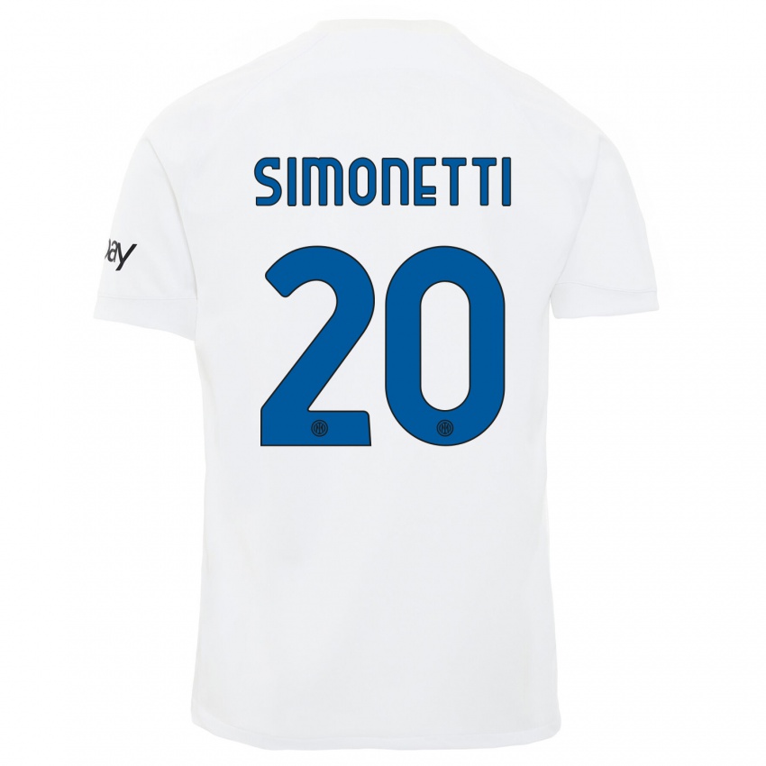 Criança Camisola Flaminia Simonetti #20 Branco Alternativa 2023/24 Camisa