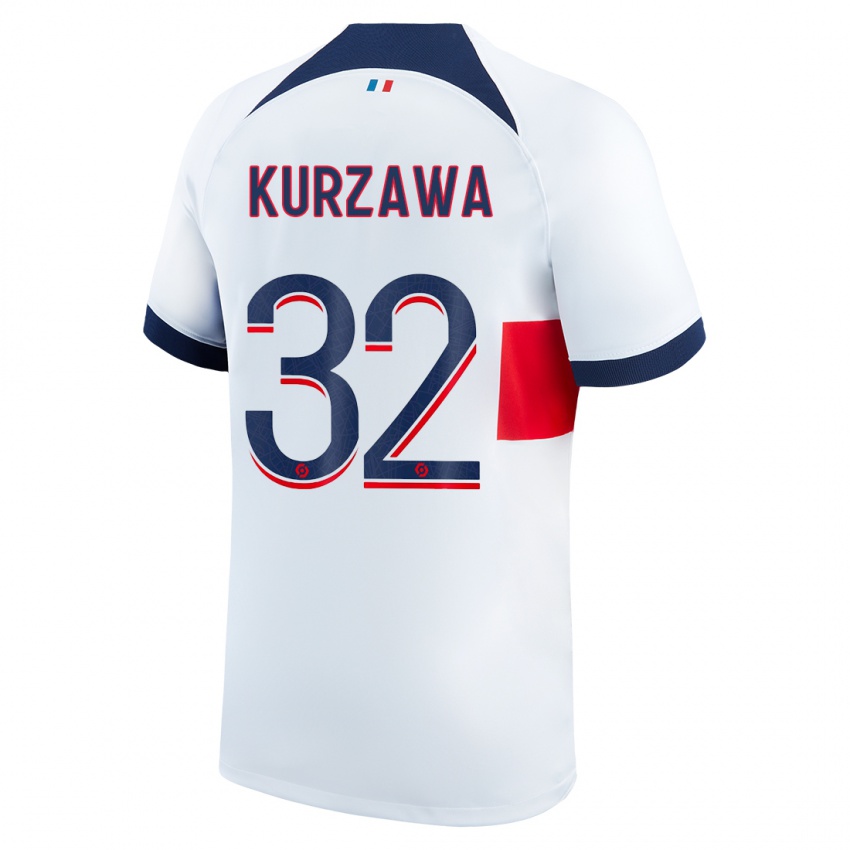 Criança Camisola Layvin Kurzawa #32 Branco Alternativa 2023/24 Camisa