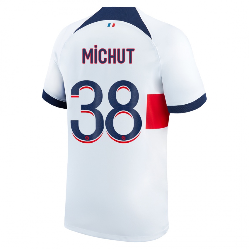 Criança Camisola Edouard Michut #38 Branco Alternativa 2023/24 Camisa