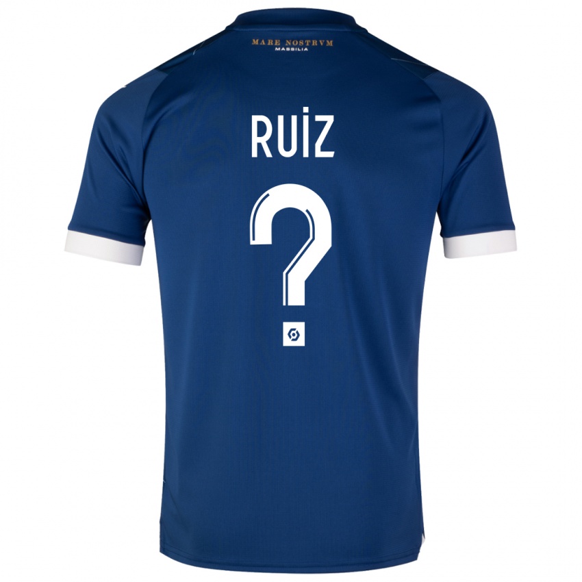 Criança Camisola Pedro Ruiz #0 Azul Escuro Alternativa 2023/24 Camisa