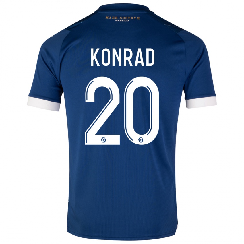 Criança Camisola Konrad De La Fuente #20 Azul Escuro Alternativa 2023/24 Camisa