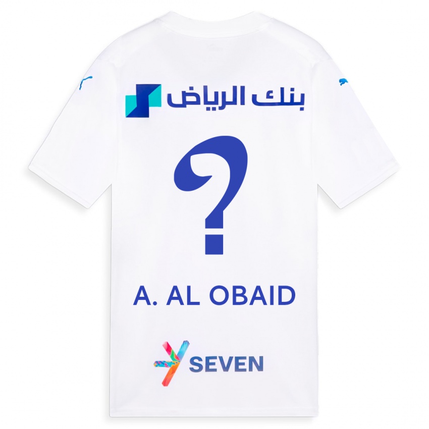 Criança Camisola Abdulrahman Al-Obaid #0 Branco Alternativa 2023/24 Camisa
