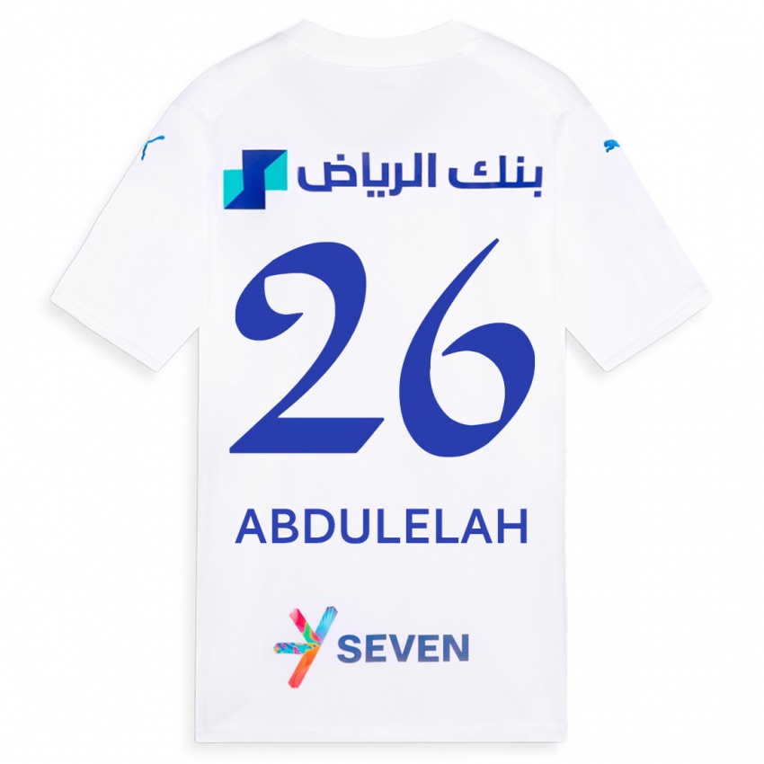 Criança Camisola Abdulelah Al-Malki #26 Branco Alternativa 2023/24 Camisa